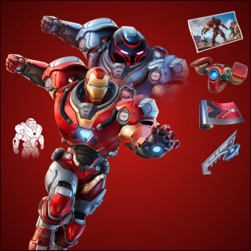 520x520 Iron Man Zero Fortnite wallpaper, Phone