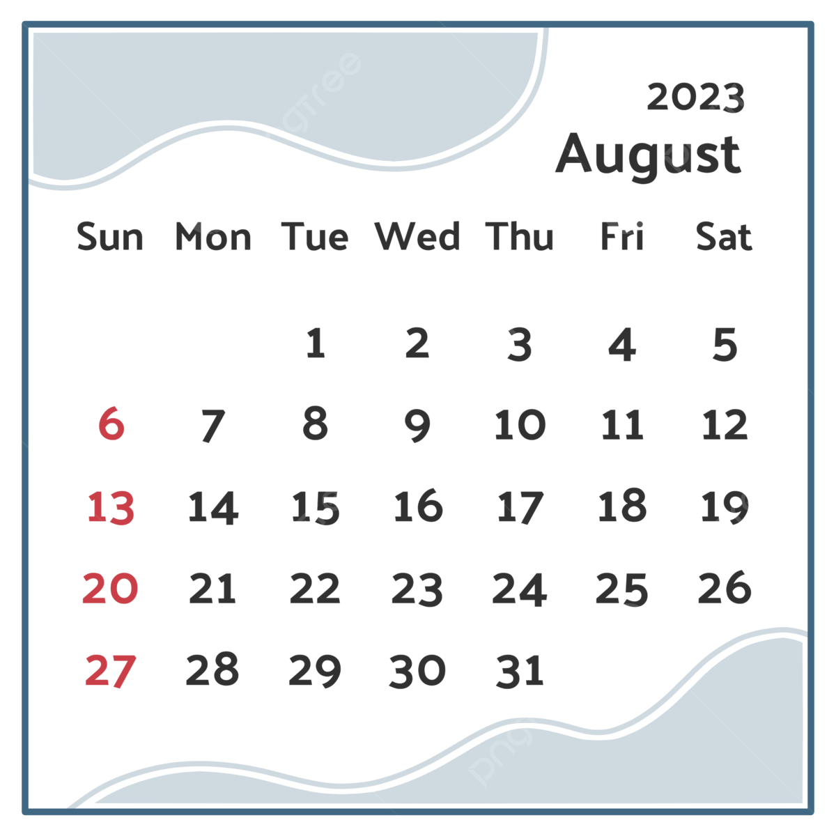 1200x1200 August 2023 Calendar White Transparent, August 2023 Calendar, August Calendar, Calendar, Monthly Calendar PNG Image For Free Download, Phone