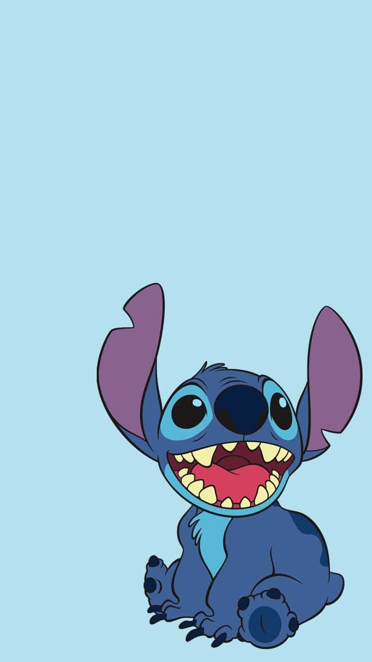 750x1340 Download Adorable Baby Stitch Can't Wait to Explore the World Wallpaper, Phone