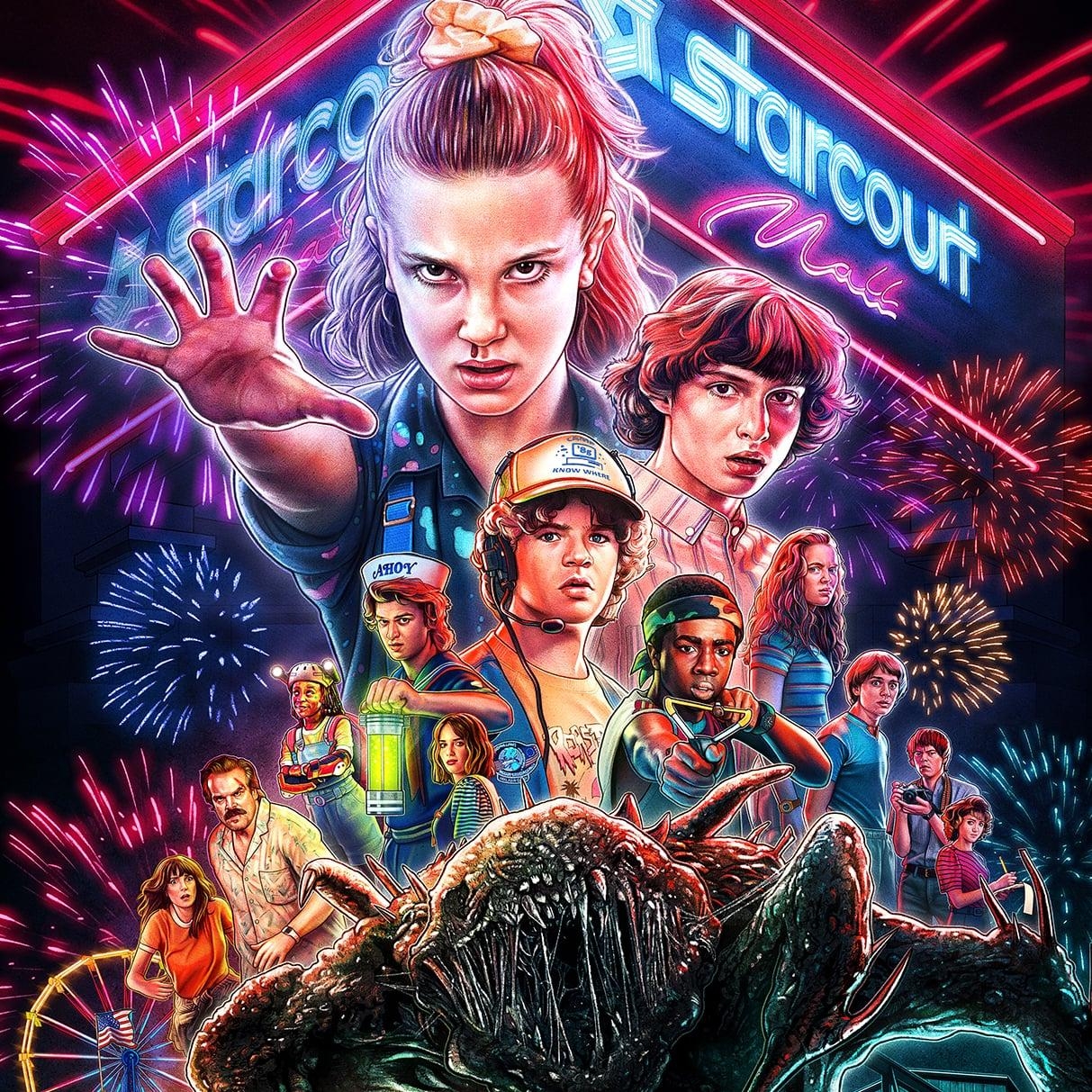 1220x1220 Stranger Things Season 3 Photo, Phone