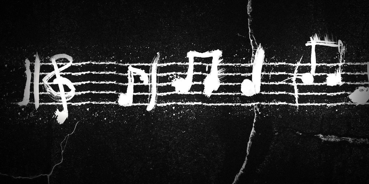 1440x720 Download HD Black White Music Notes Wallpaper. Music Wallpaper, Dual Screen