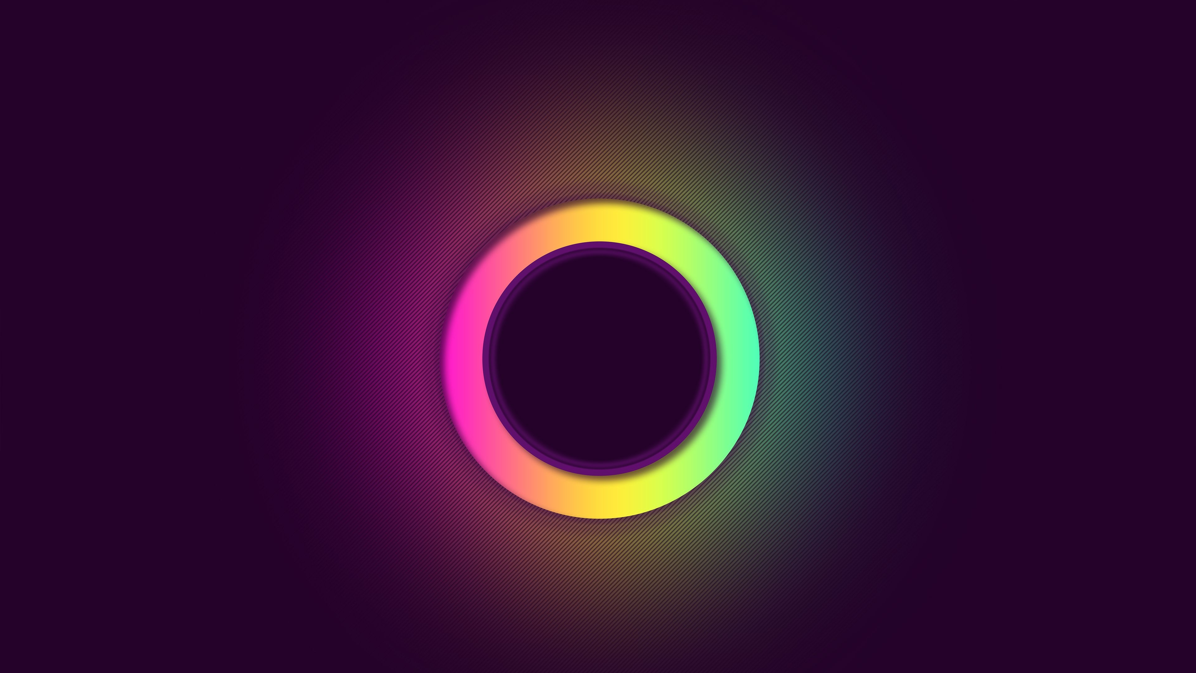 3840x2160 Glowing Circle Abstract 4k, HD Abstract, 4k Wallpaper, Image, Background, Photo and Picture, Desktop