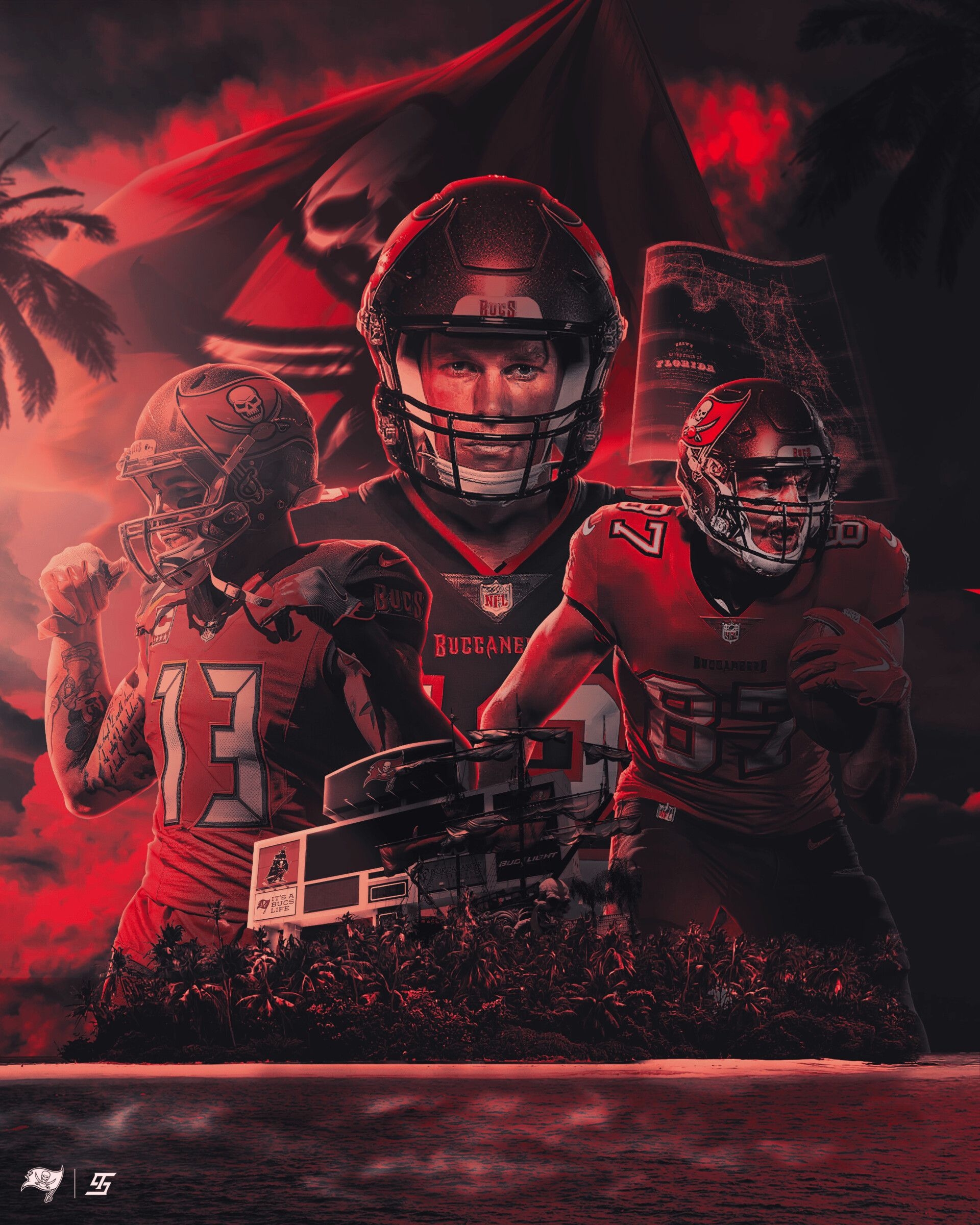 1920x2400 Tampa Bay Buccaneers, Terry Soleilhac, Phone