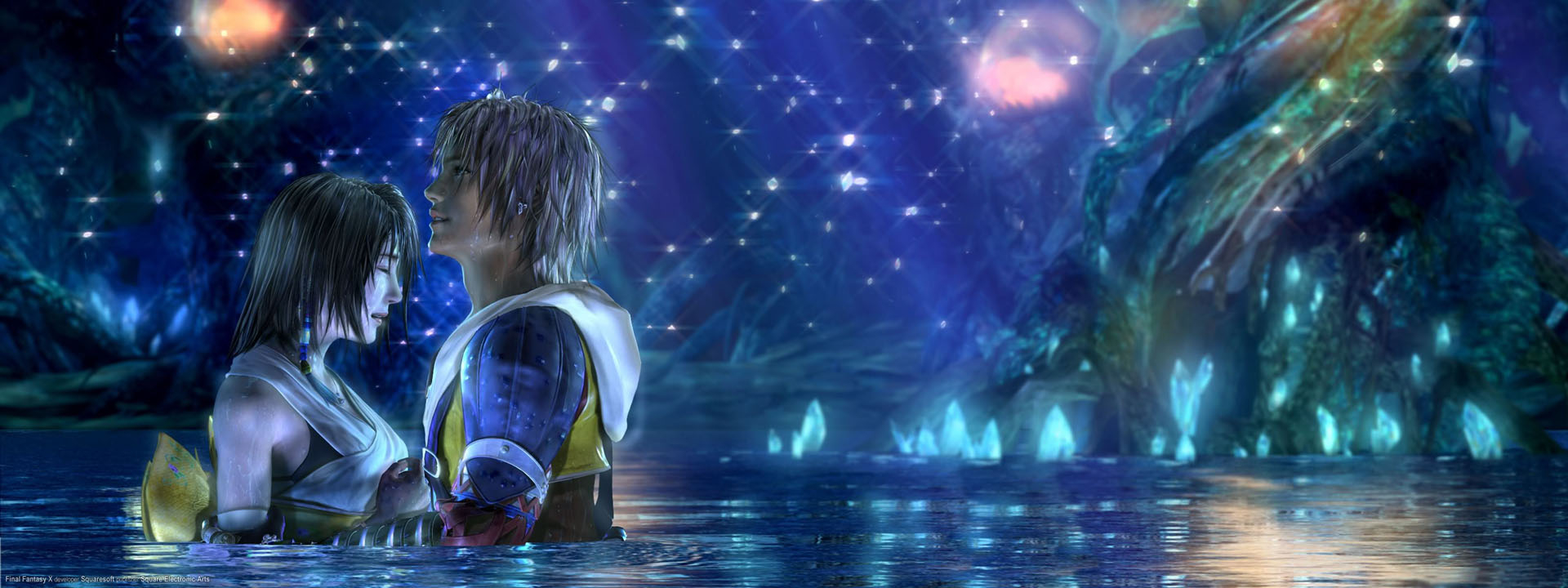 1920x720 Tidus And Yuna Dual Screen Fantasy 10 Wallpaper, Dual Screen