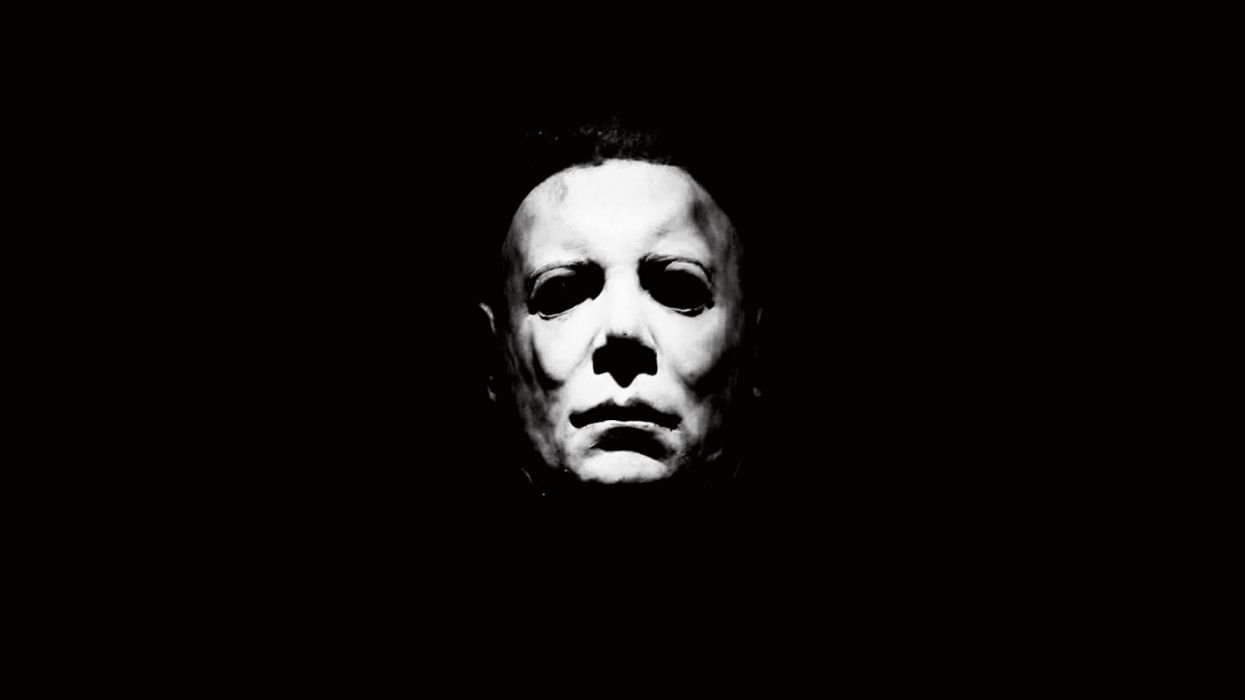 1250x700 Black & White Halloween (1978) Michael Myers dark horror wallpaperx1080, Desktop