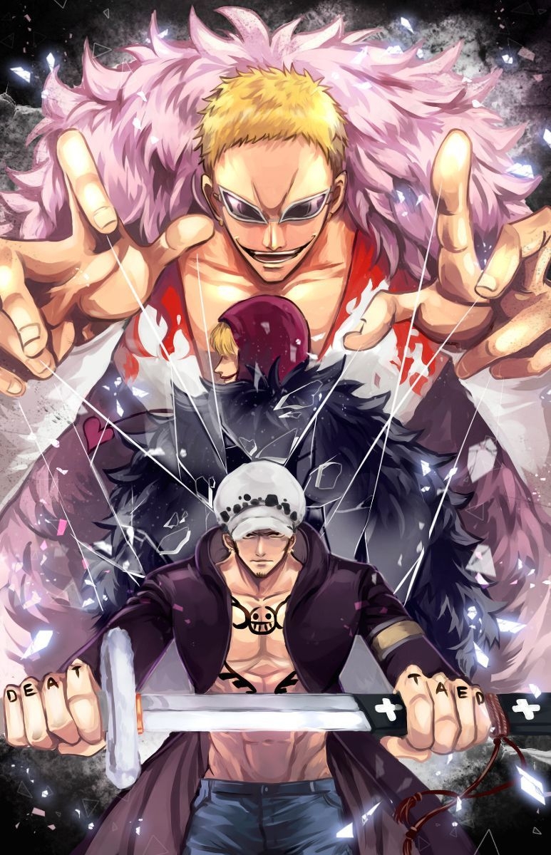 780x1200 Trafalgar Law, Corazon Heart, Doflamingo One Piece. Personagens, Phone