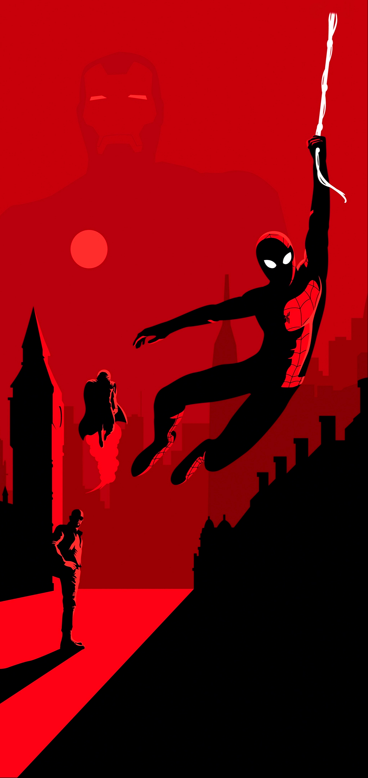 1440x3040 AMOLED spiderman (works good for all models), Phone