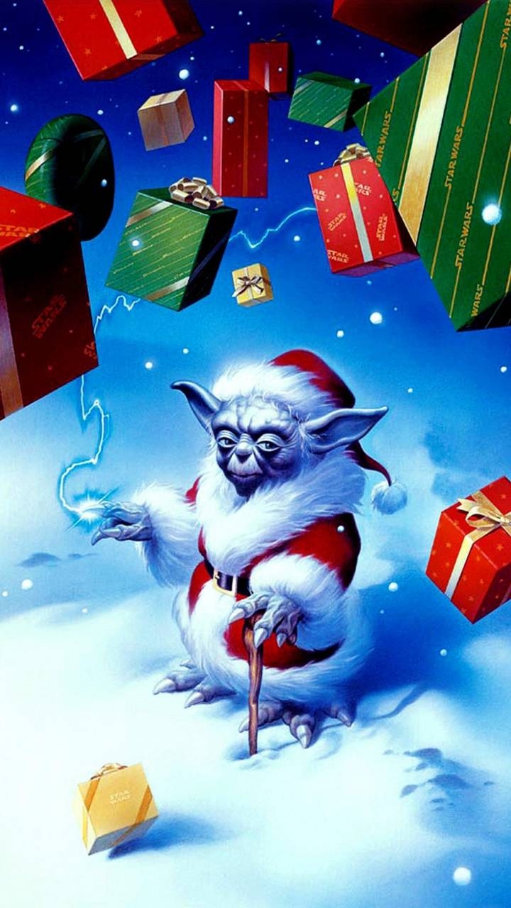 720x1280 Santa yoda wallpaper, Phone