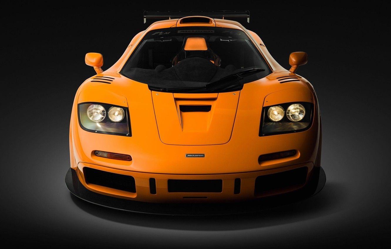 1340x850 Wallpaper Orange, Supercar, Front view, McLaren F1 LM image for desktop, section mclaren, Desktop