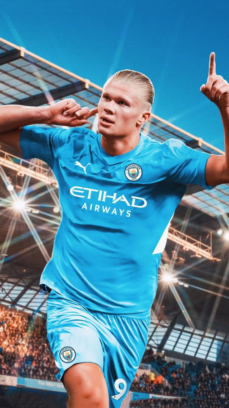 800x1430 Haaland Man City Wallpaper Discover, Phone