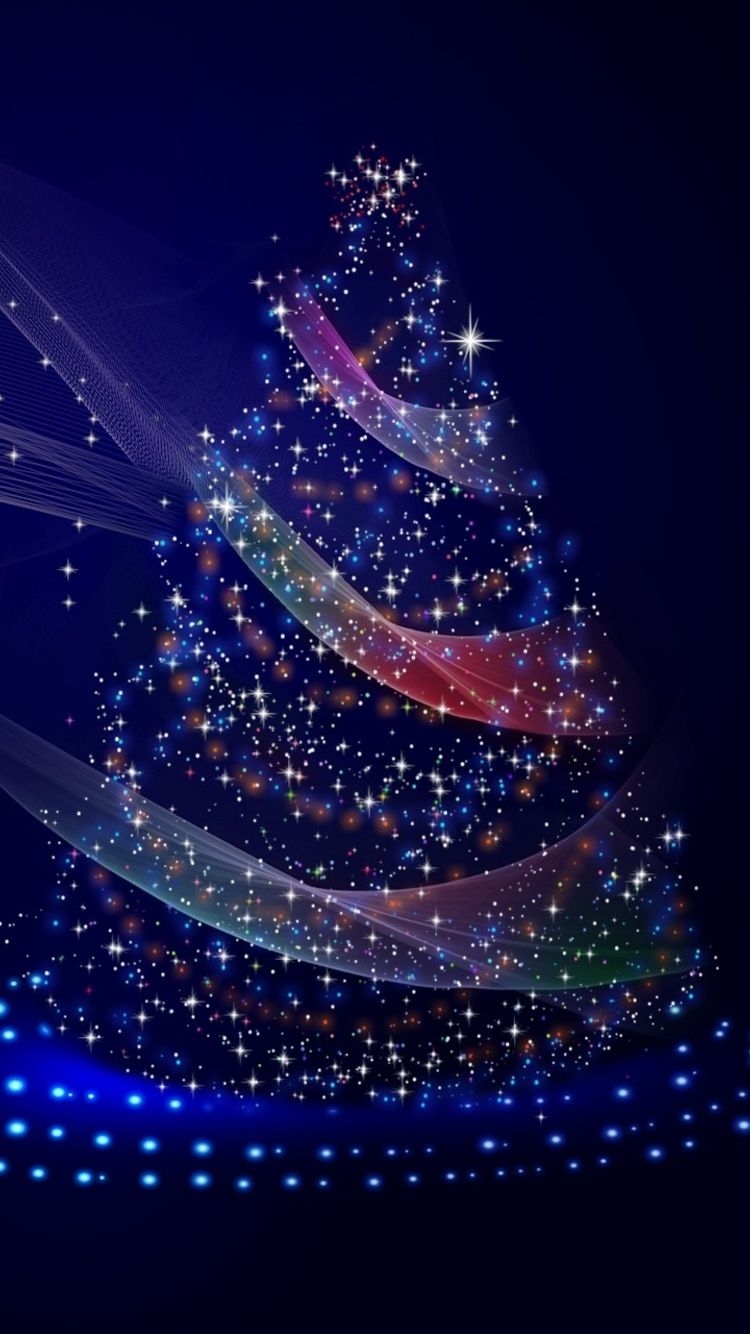 750x1340 Christmas Tree Illustrations iPhone iPhone 6S, iPhone 7 HD 4k Wallpaper, Image, Background, Photo and Picture, Phone