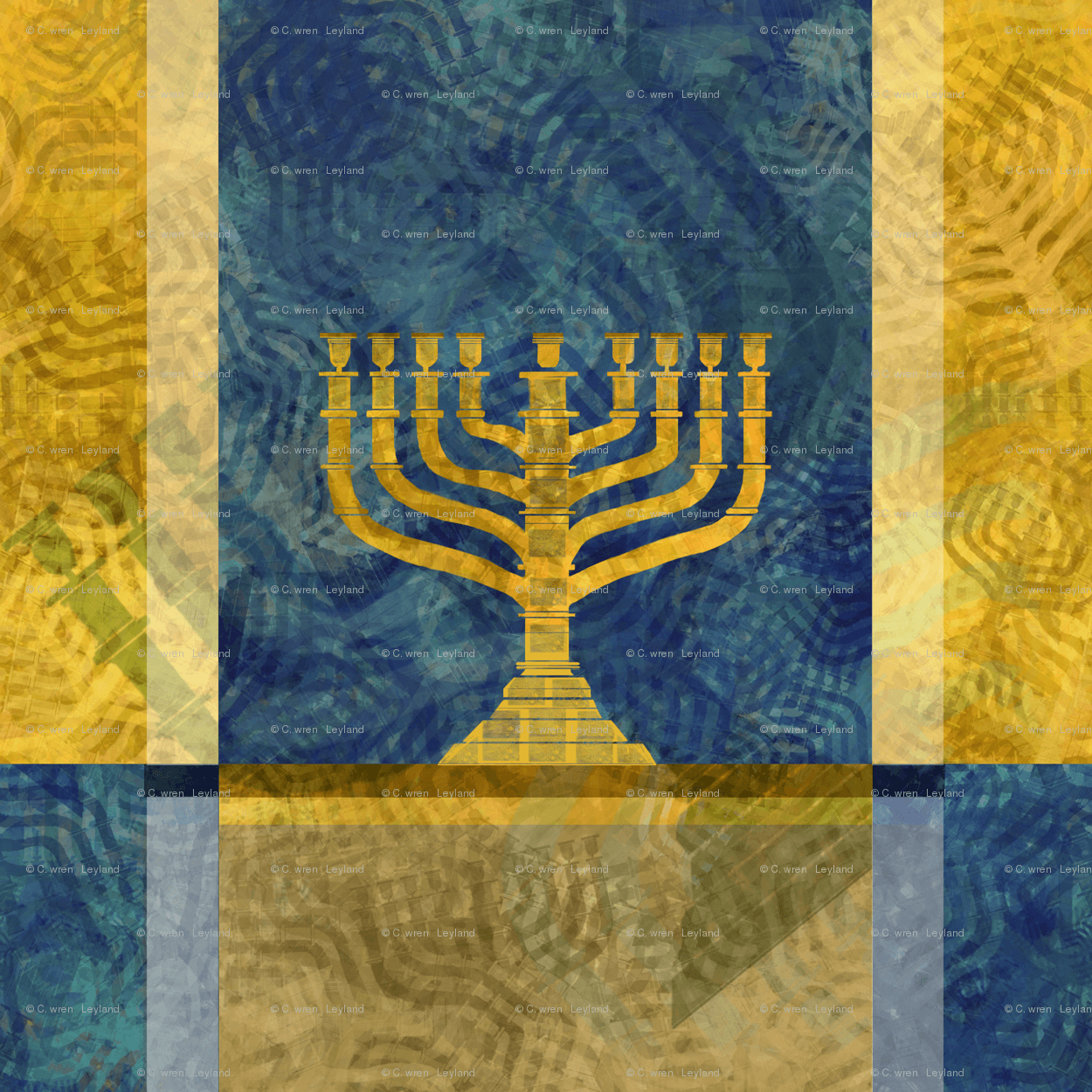 1250x1250 Hanukiah Menorah Stand Large blue wallpaper, Phone