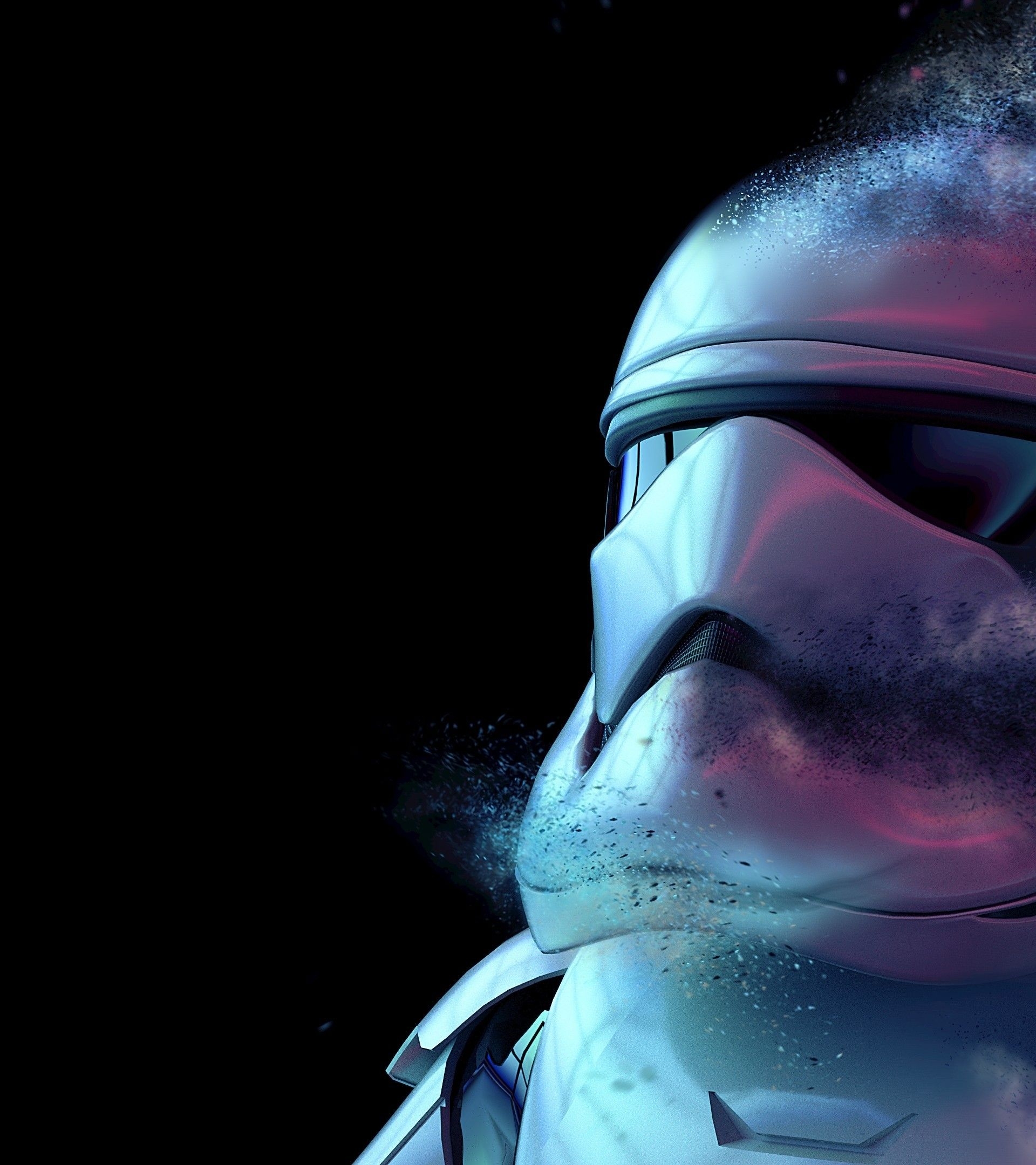 1920x2160 Download  Stormtrooper, Star Wars, Artwork, Particles Wallpaper, Phone