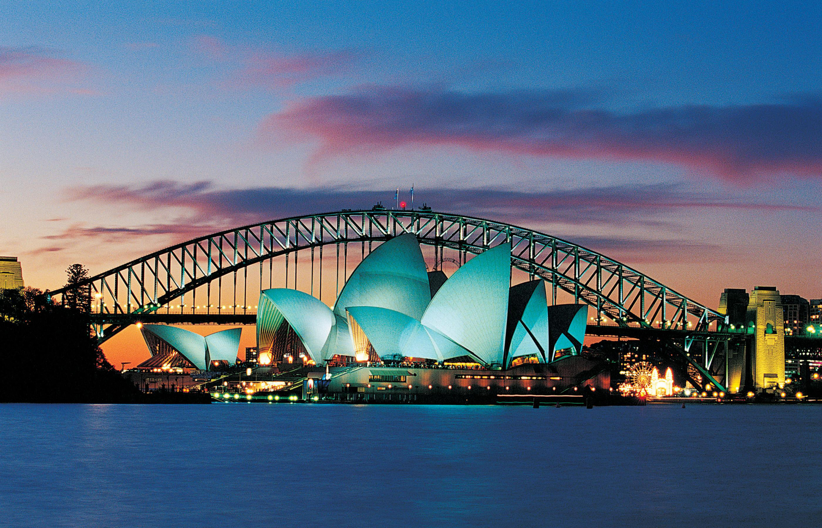 2800x1800 Sydney Australia Opera House And Harbour Bridge Desktop Wallpaper 2880x1800, Wallpaper13.com, Desktop