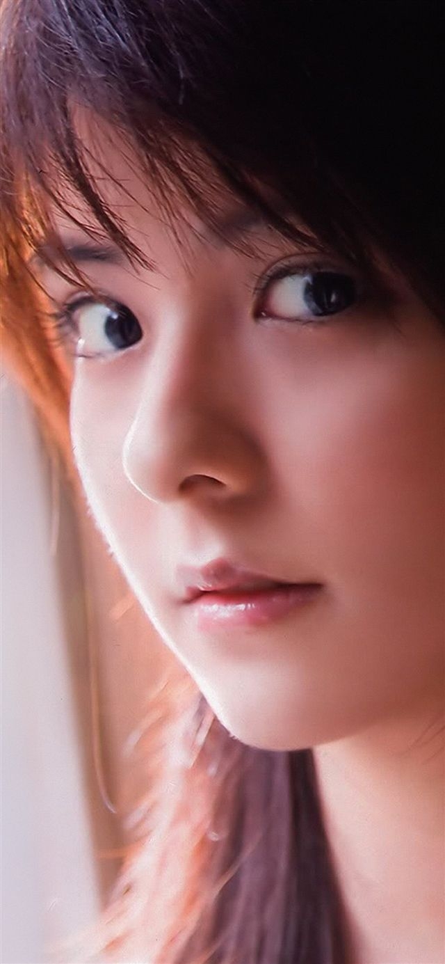 640x1390 Mina fujii cute girl face iPhone X Wallpaper Free Download, Phone