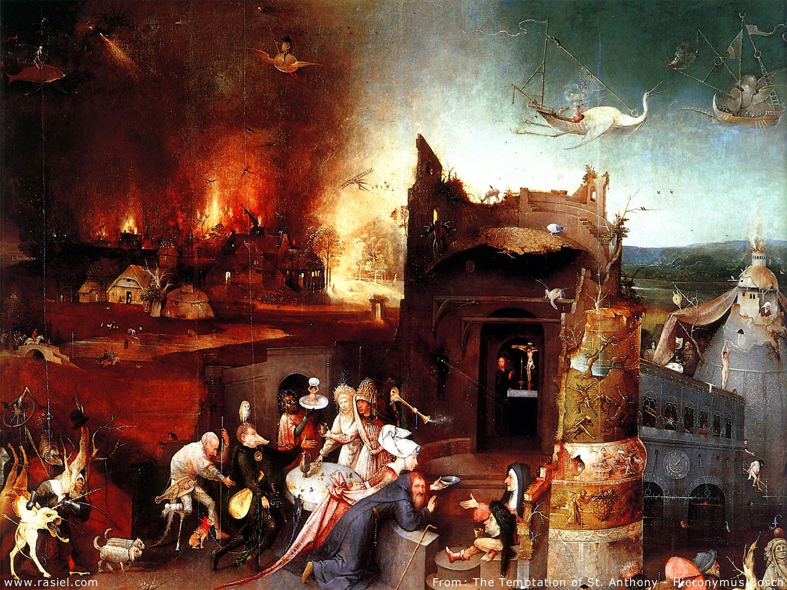 1600x1200 Hieronymus Bosch Paradise And Hell, Desktop