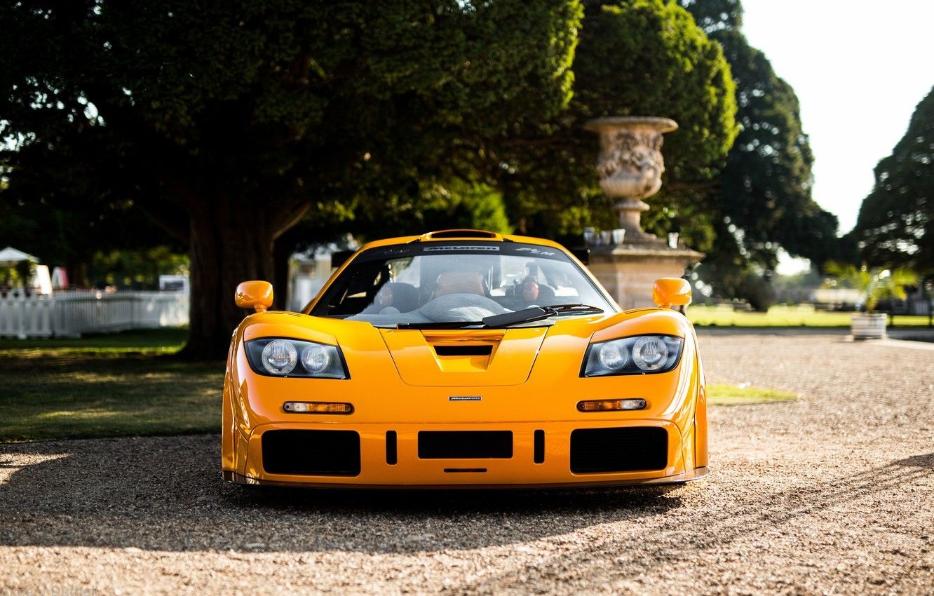 1340x850 Wallpaper yellow, hypercar, McLaren F1 LM, F1 LM image for desktop, section mclaren, Desktop