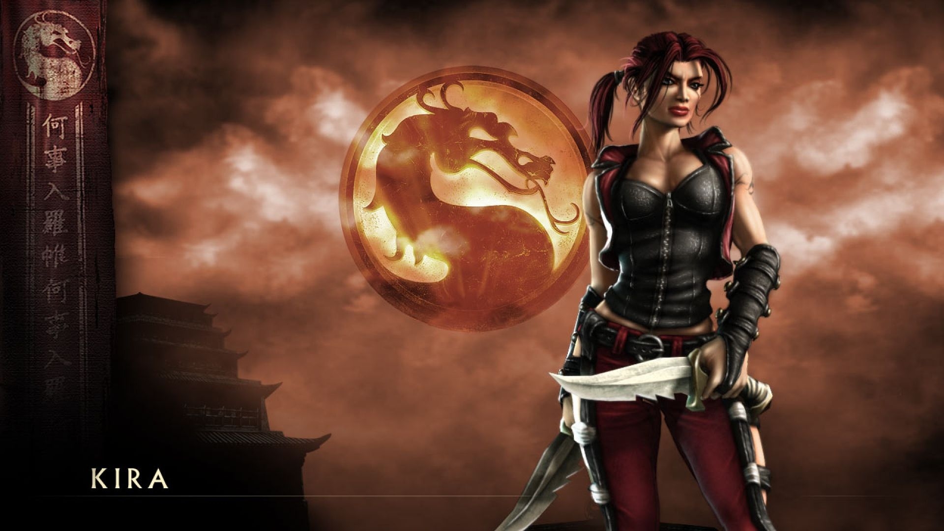 1920x1080 Download Wallpaper  mortal kombat deception, kira, girl, dragon, knifes Full HD 1080p HD Background. Mortal kombat, 1280x Super herói, Desktop