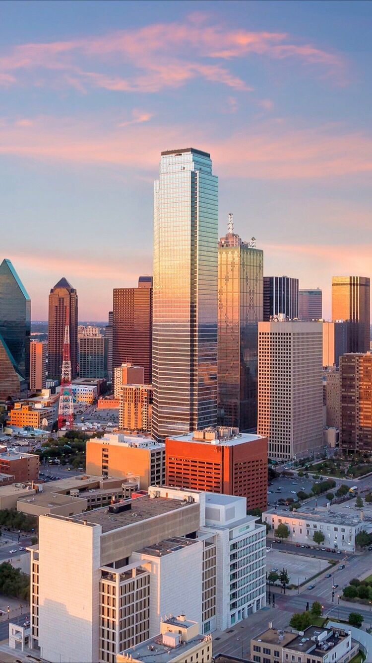 750x1340 Dallas Skyline Wallpaper, Phone