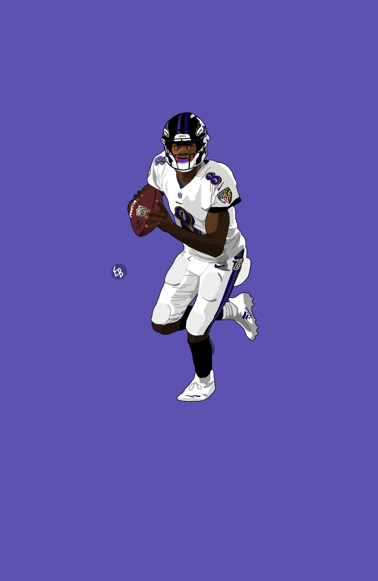 1300x2000 Thought You Guys Might Like This Lamar Jackson Graphic I Made, Phone