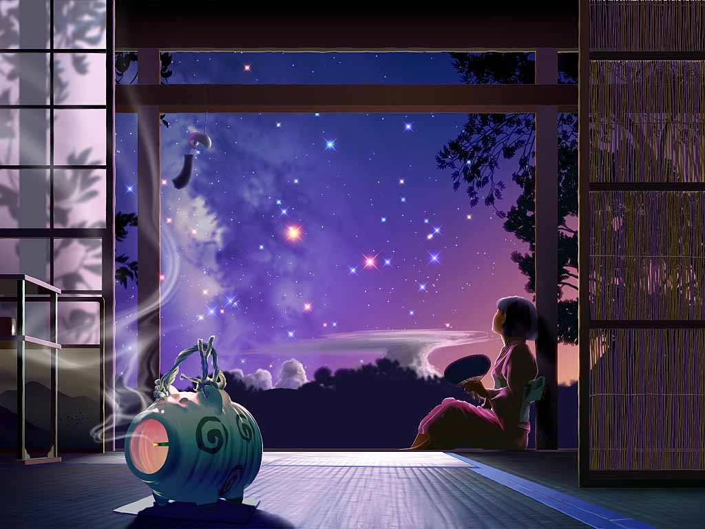 1030x770 Free Anime Starry Night Sky Wallpaper HD Resolution at Cool Monodomo, Desktop