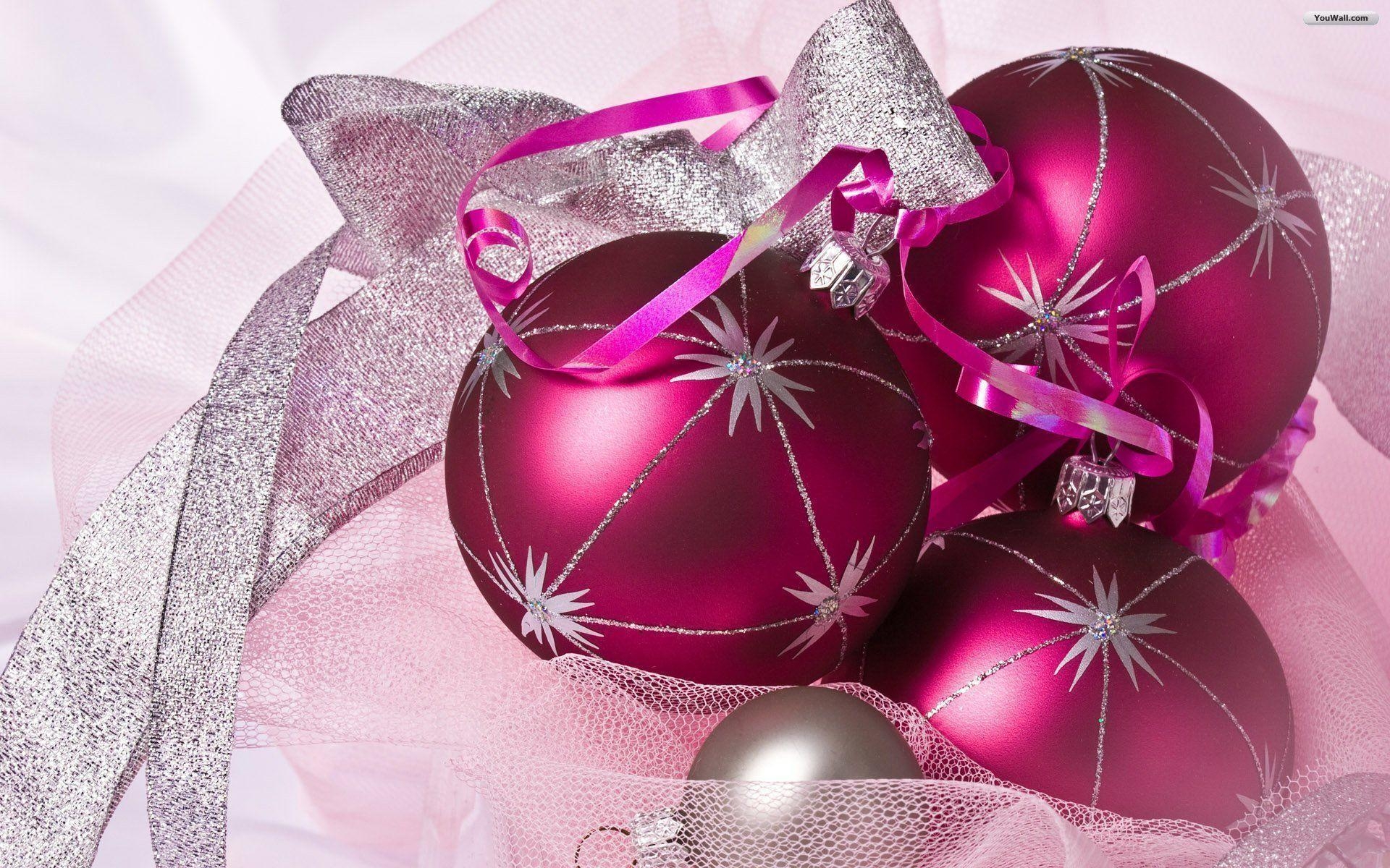 1920x1200 Pink Christmas Tree Wallpaper, Desktop