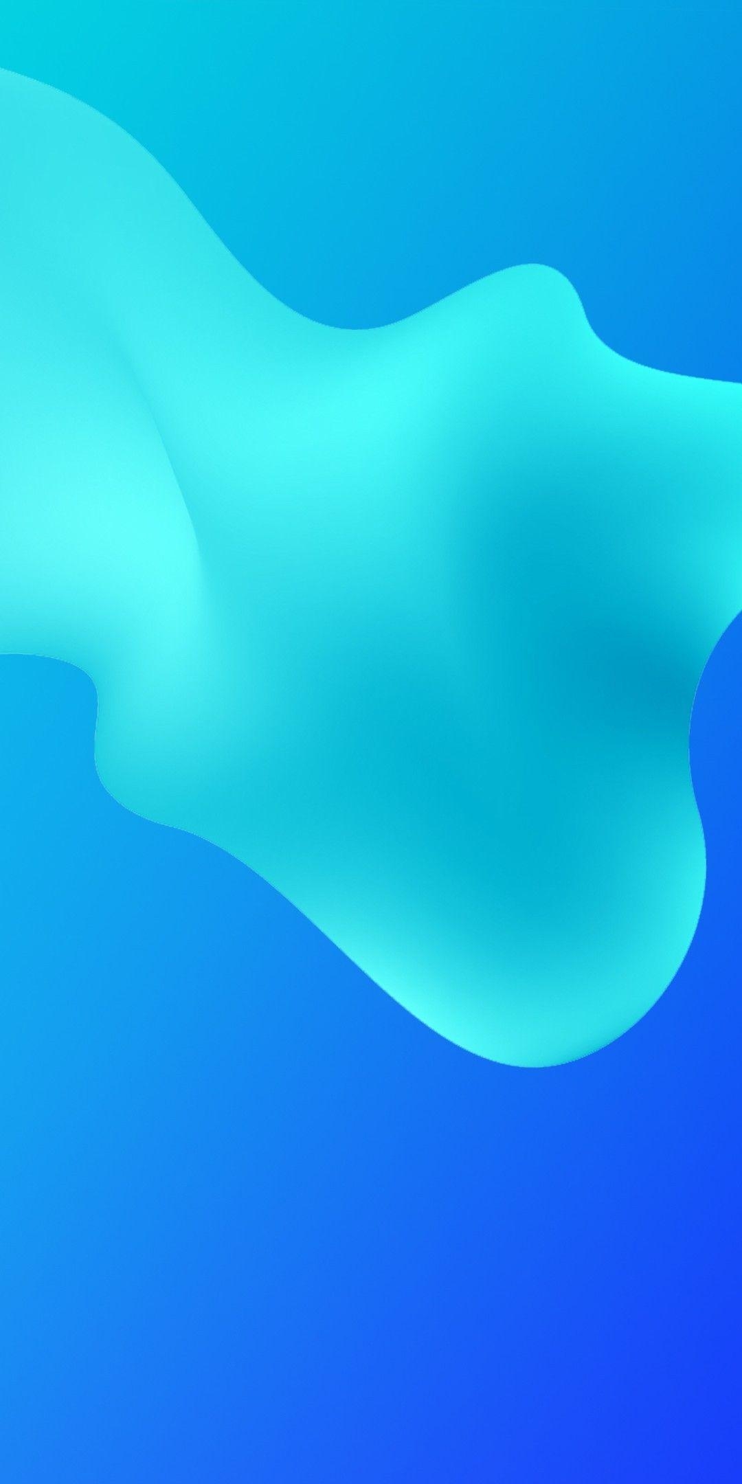 1080x2160 Huawei Y9. Abstract °Amoled °Liquid °Gradient. Blue, Phone