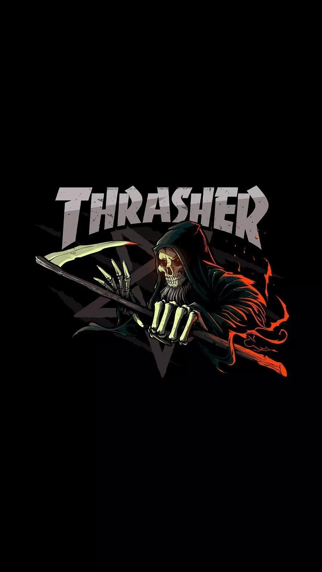 1080x1920 Thrasher Logo Wallpaper, Phone