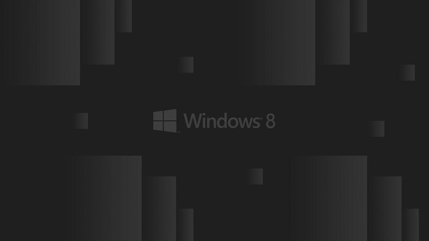 1370x770 Windows 8 Black Wallpaper, Desktop