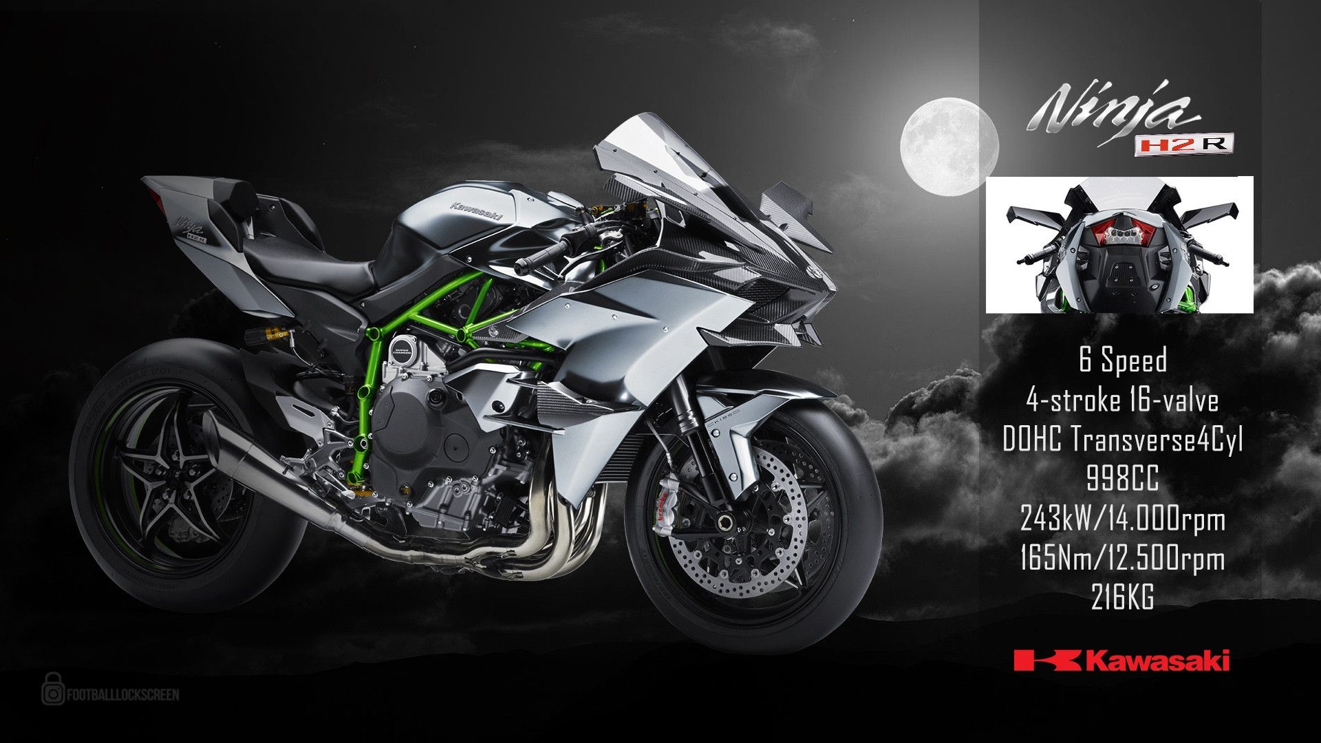 1920x1080 Kawasaki Ninja H2R Wallpaper, Desktop