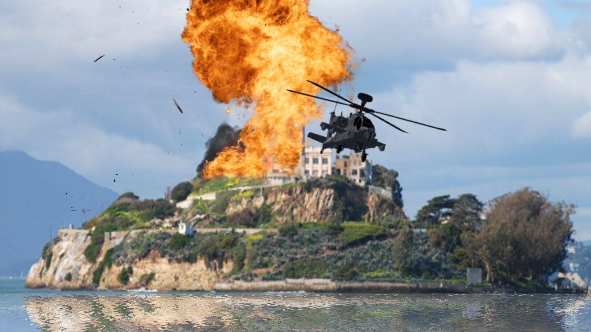 1920x1080 Explosion on Alcatraz Island, Desktop