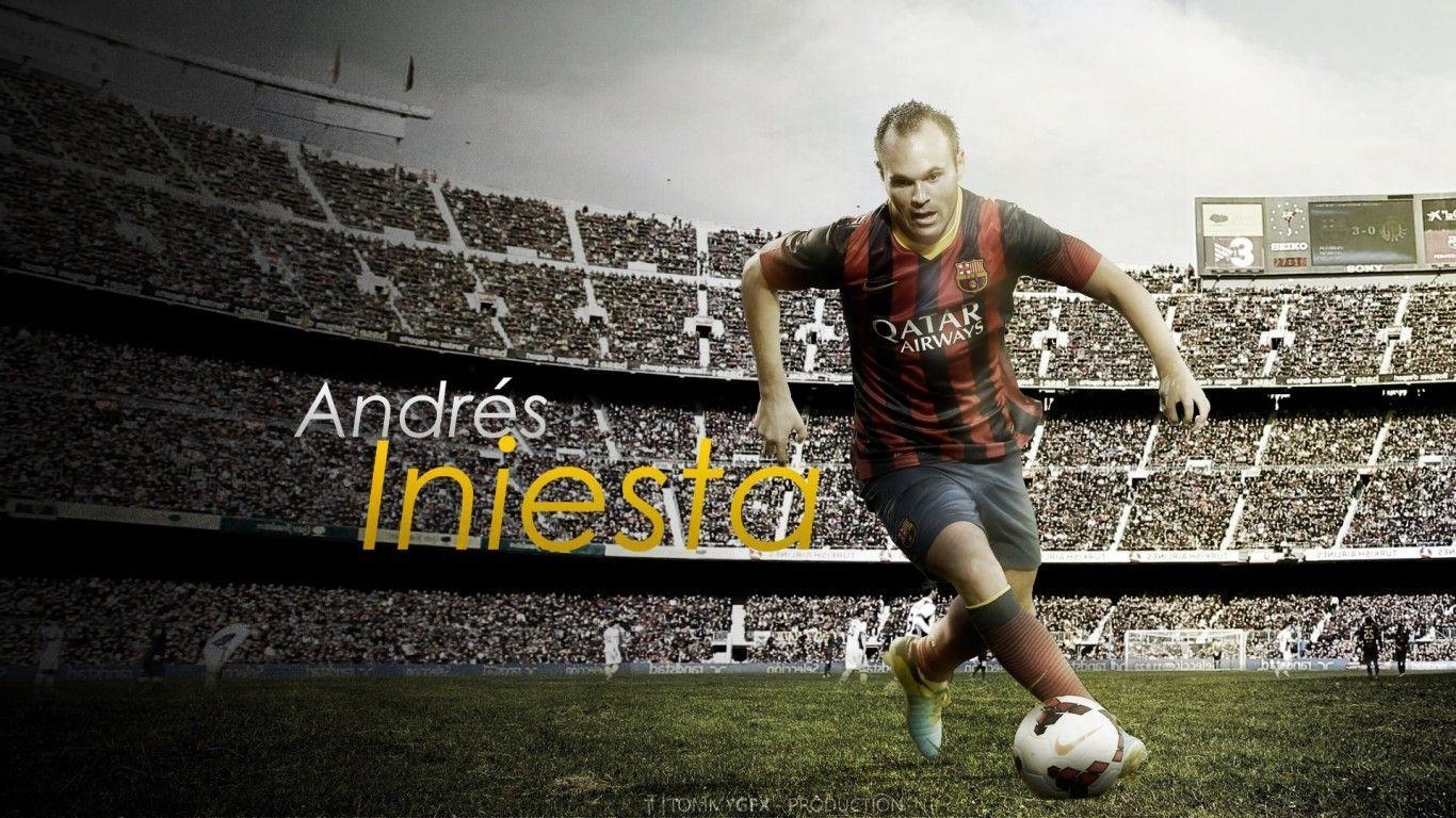 1370x770 Andres Iniesta FC Barcelona Wallpaper Wallpaper HD, Desktop