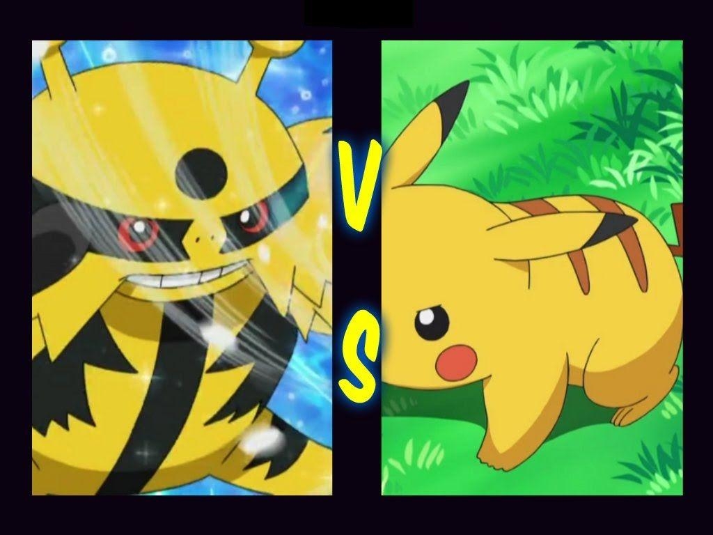 1030x770 Pikachu vs Electivire batalla loca en HD, Desktop