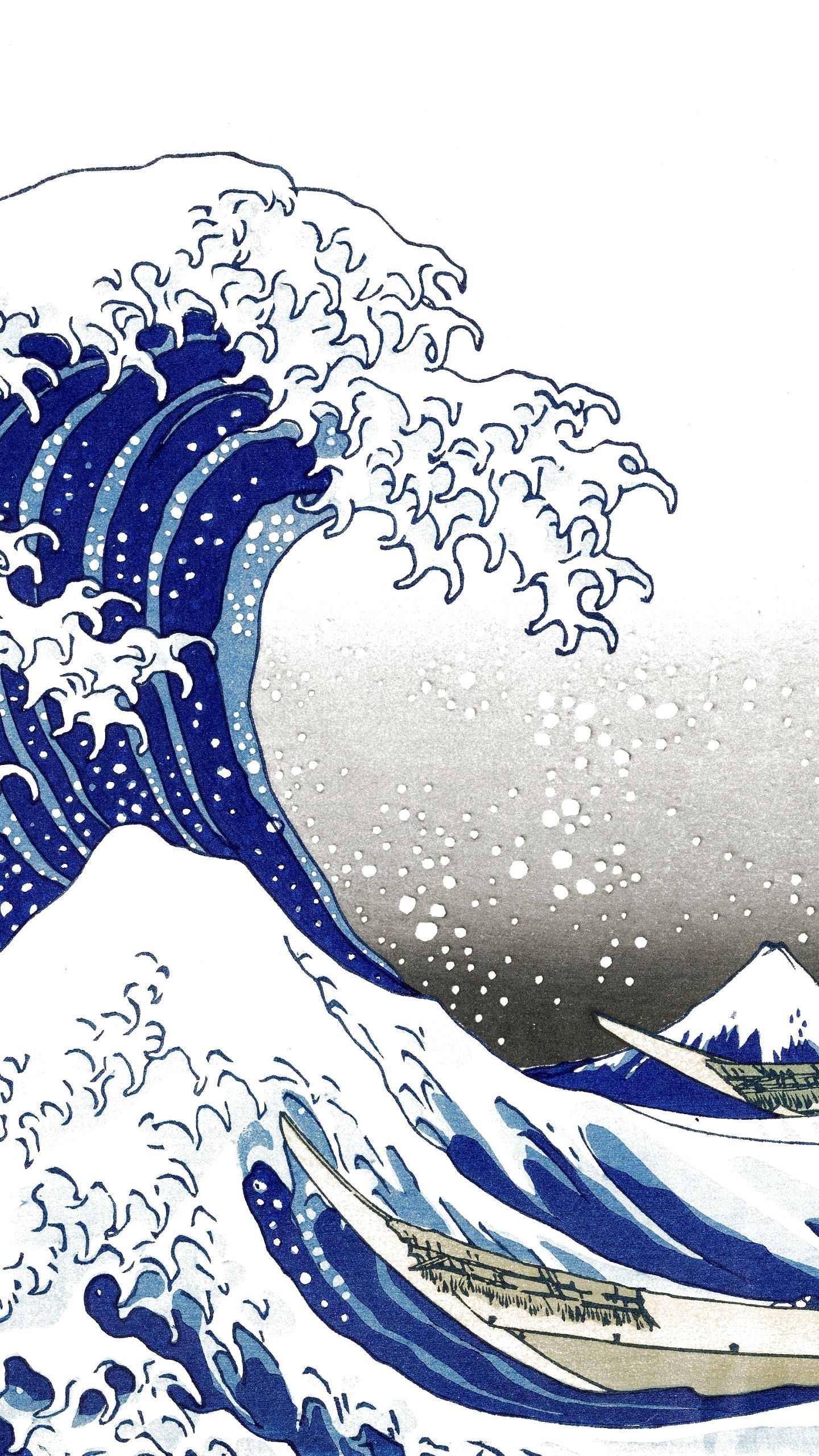 1440x2560 The Great Wave Wallpaper Free The Great Wave Background, Phone