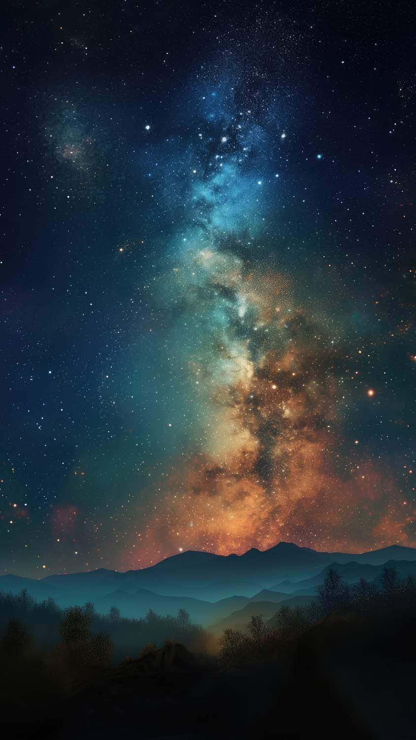 850x1500 Milky Way Galaxy From Earth IPhone Wallpaper HD Wallpaper, iPhone Wallpaper. Galaxies wallpaper, iPhone wallpaper, iPhone wallpaper image, Phone