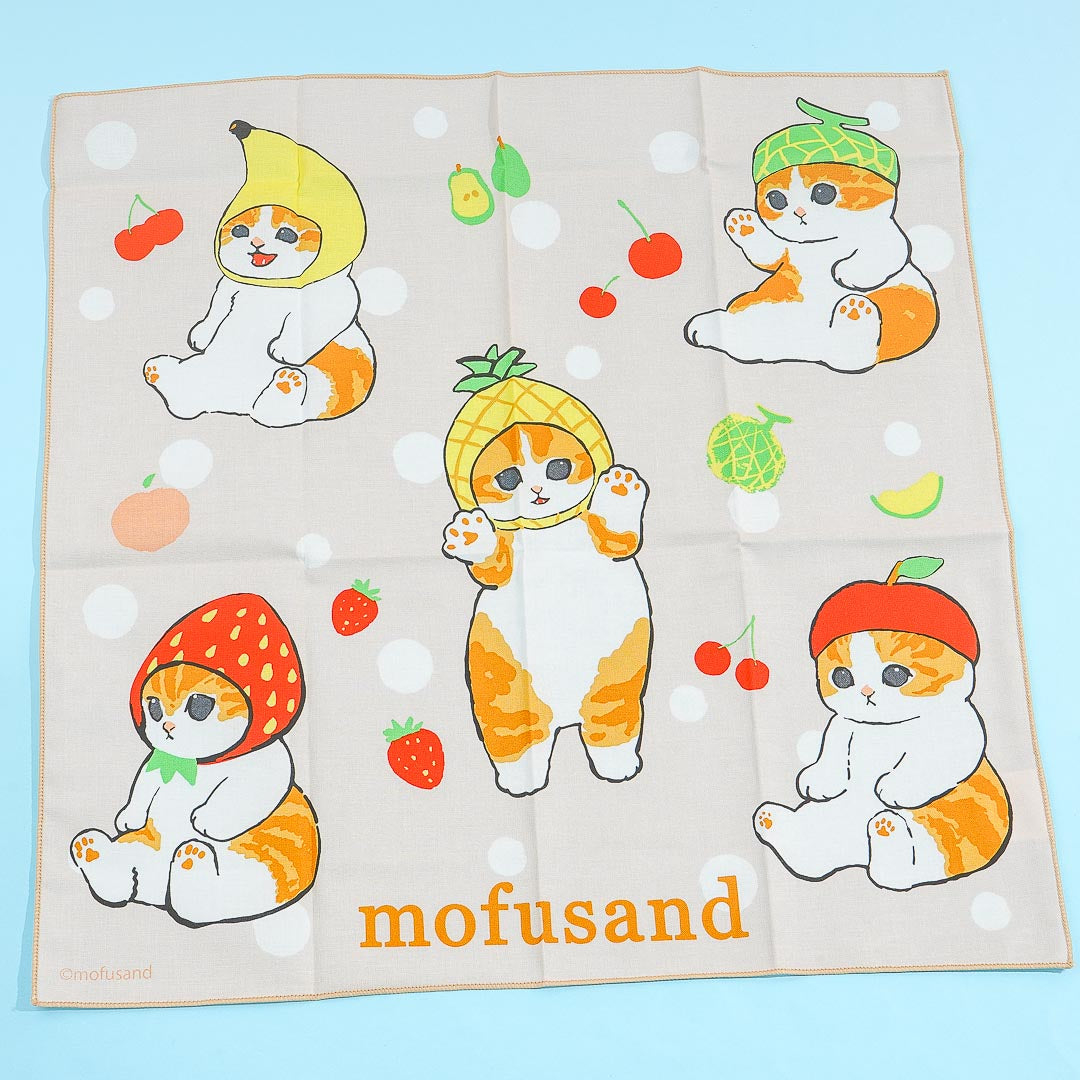 1080x1080 Mofusand Fruity Cat Lunch Cloth, Phone