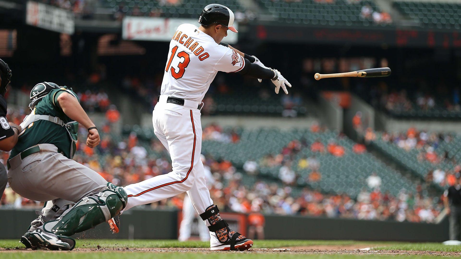 1920x1080 Manny Machado Throws Bat, Fuels A's O's Fire, Desktop