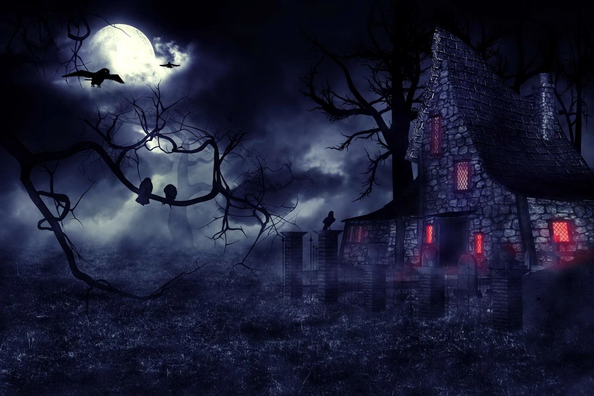 1920x1280 Free Monster Dark House High Quality Wallpaper Id House Background, Desktop