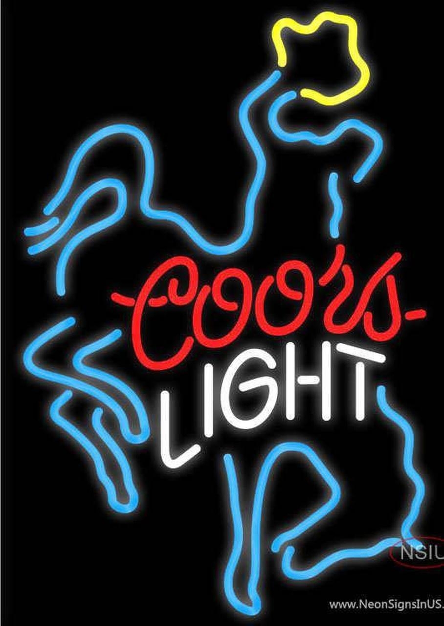 910x1280 Coors Light Bucking Bronco Neon Beer Sign - get every neon from here !, Phone