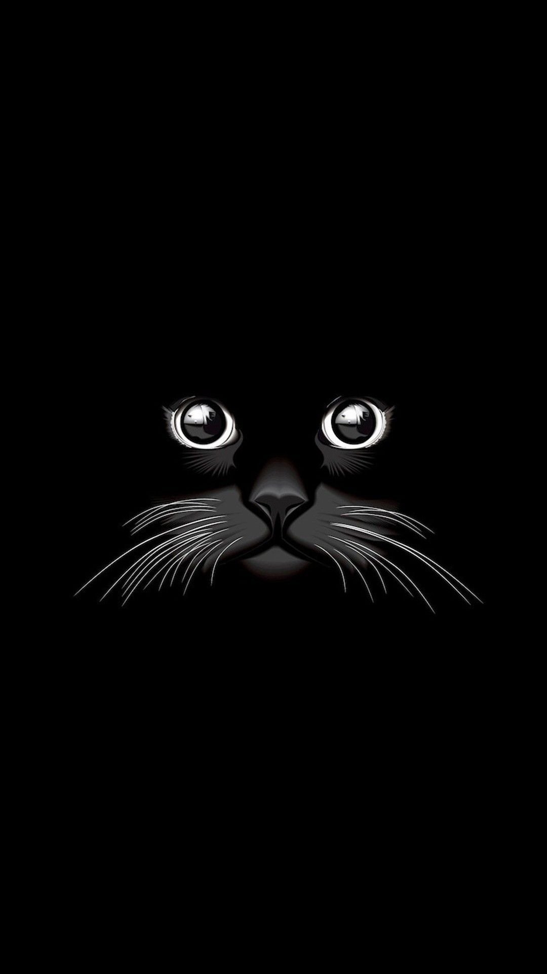 1080x1920 Aesthetic black cat Wallpaper Download, Phone