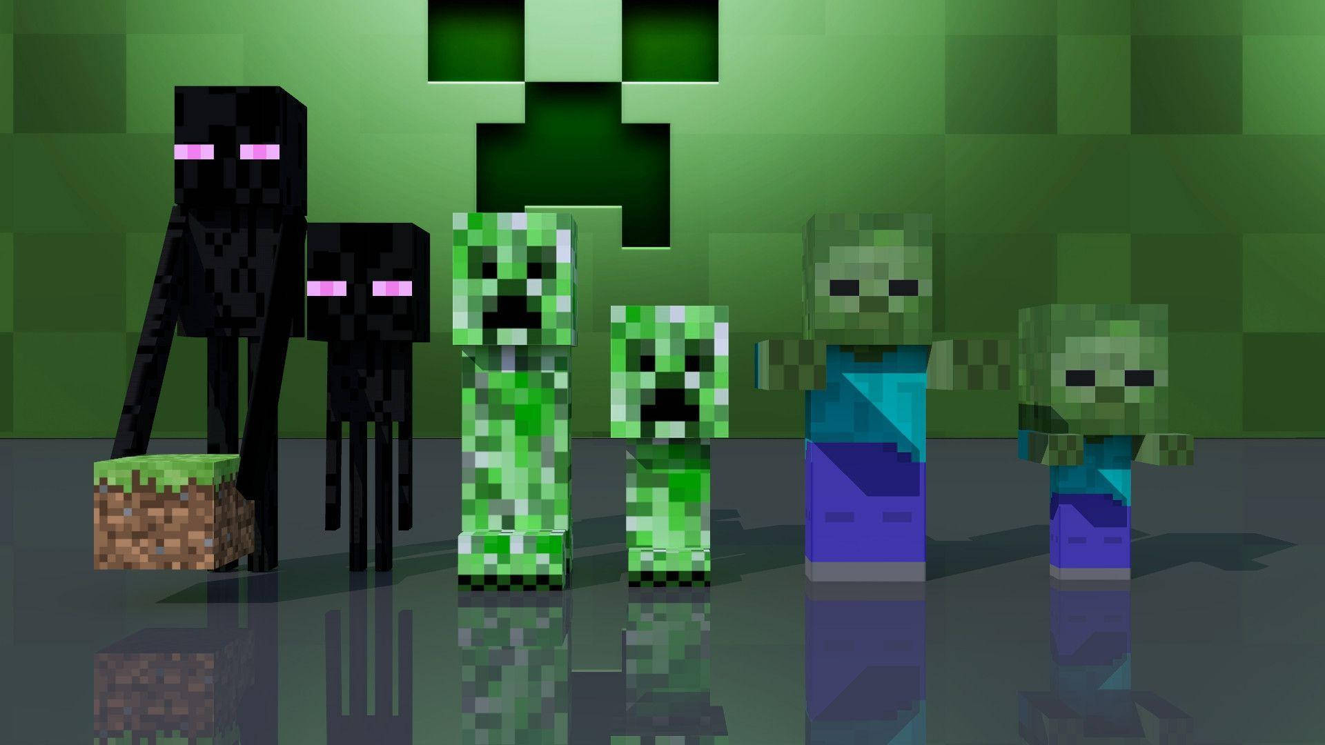 1920x1080 Minecraft Enderman Wallpaper, Desktop