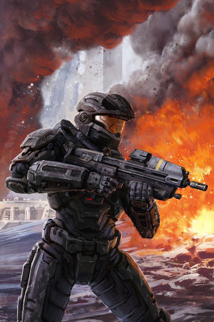 750x1130 Halo Reach Noble 6 Wallpaper, Phone