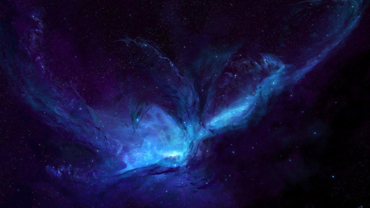 1280x720 Wallpaper Nebula, Dark space, Blue Space, Deep, HD, Space, Desktop