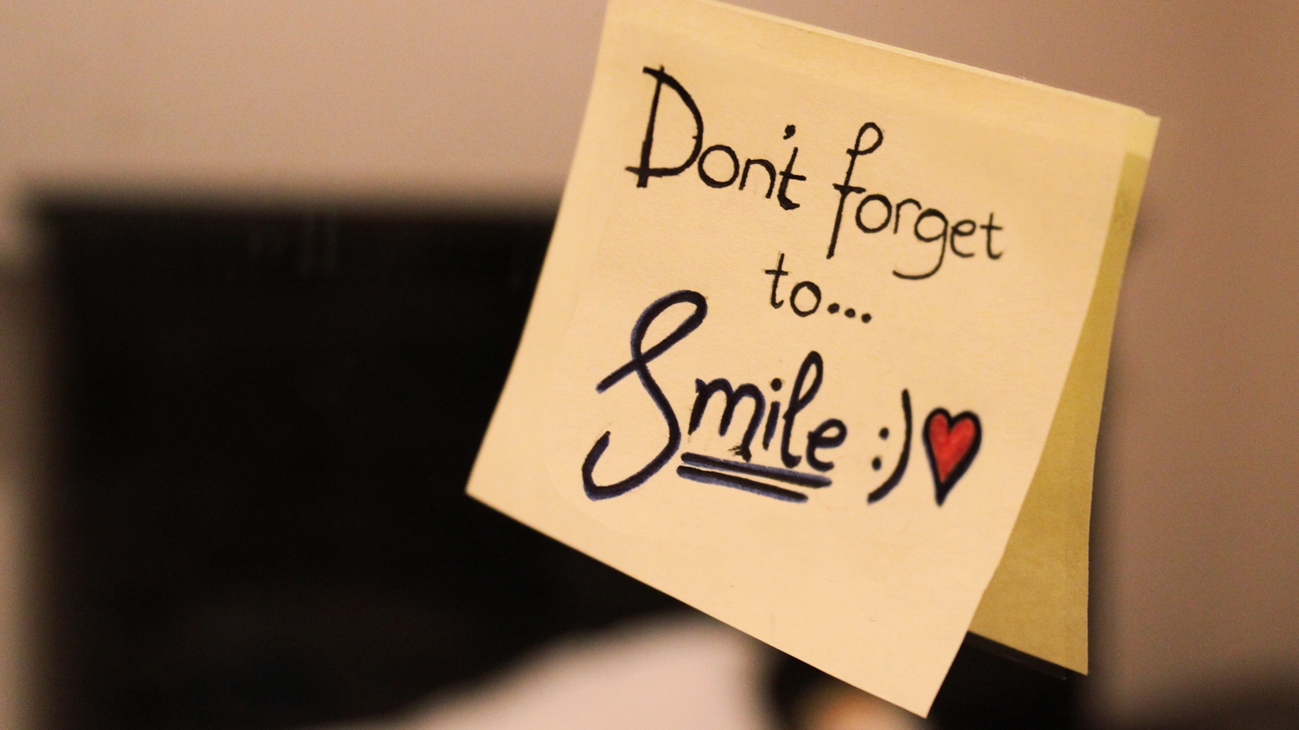 2560x1440 Dont Forget To Smile Msg, HD Love, 4k Wallpaper, Image, Background, Photo and Picture, Desktop