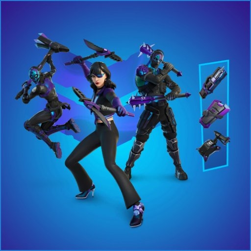 520x520 Covert Cobalt Fortnite wallpaper, Phone