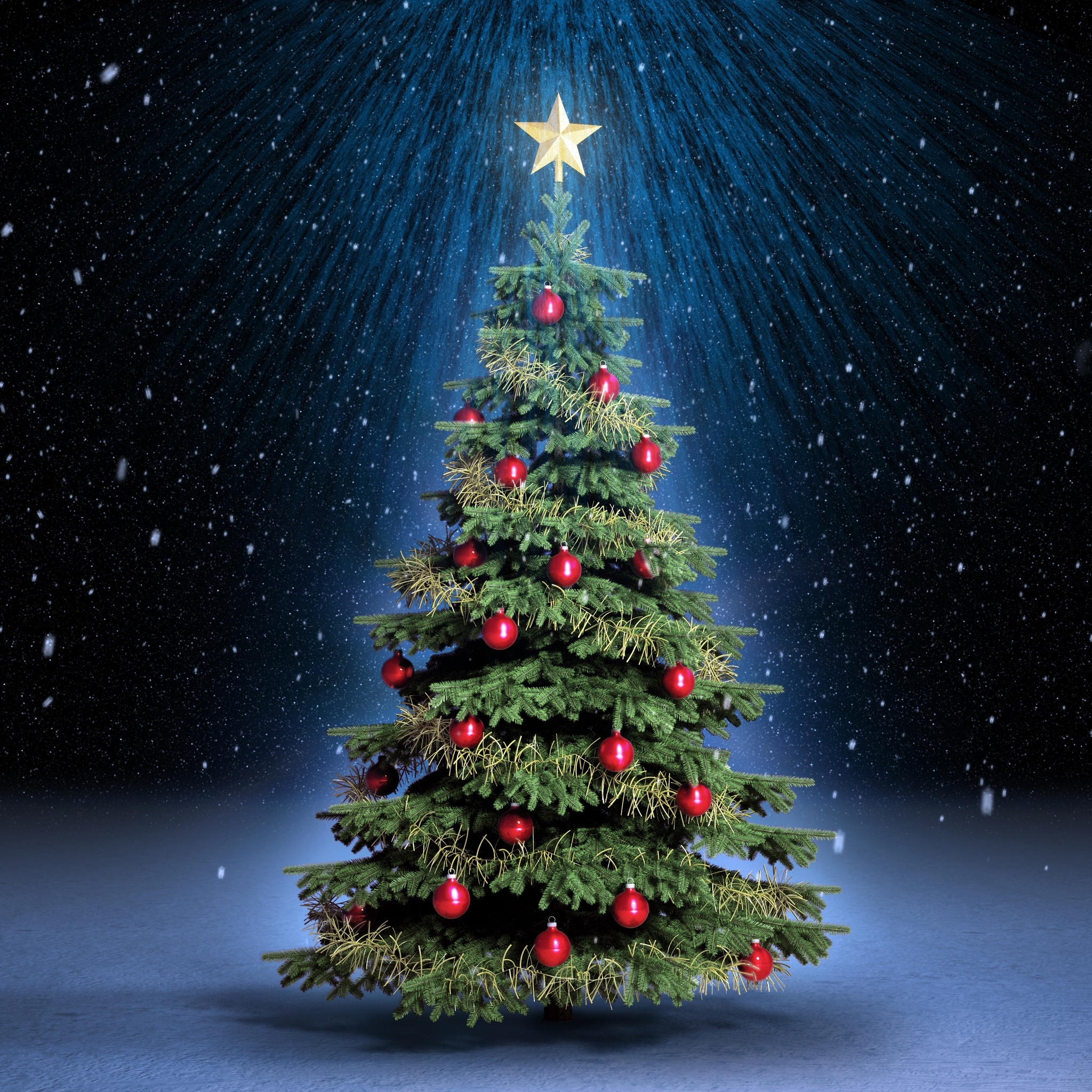 2050x2050 Cute Christmas Tree 2048 x 2048 New iPad Wallpaper, Phone