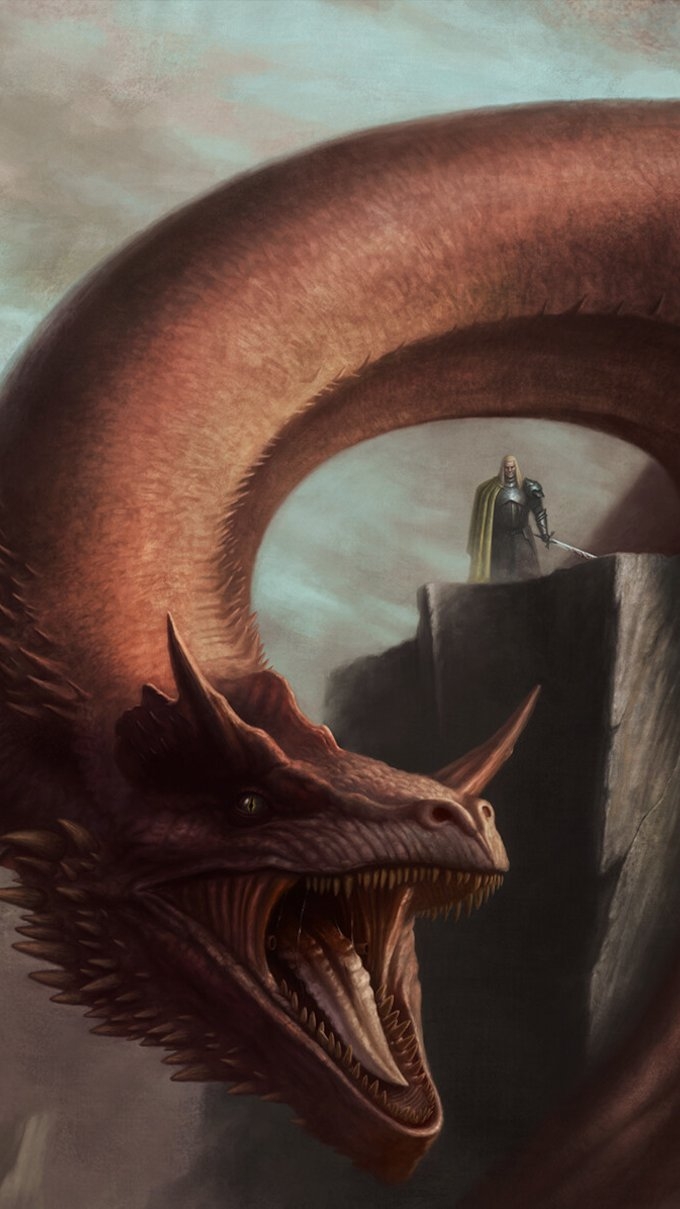 680x1210 Daemon Targaryen and Caraxes Wallpaper Full HD, Phone