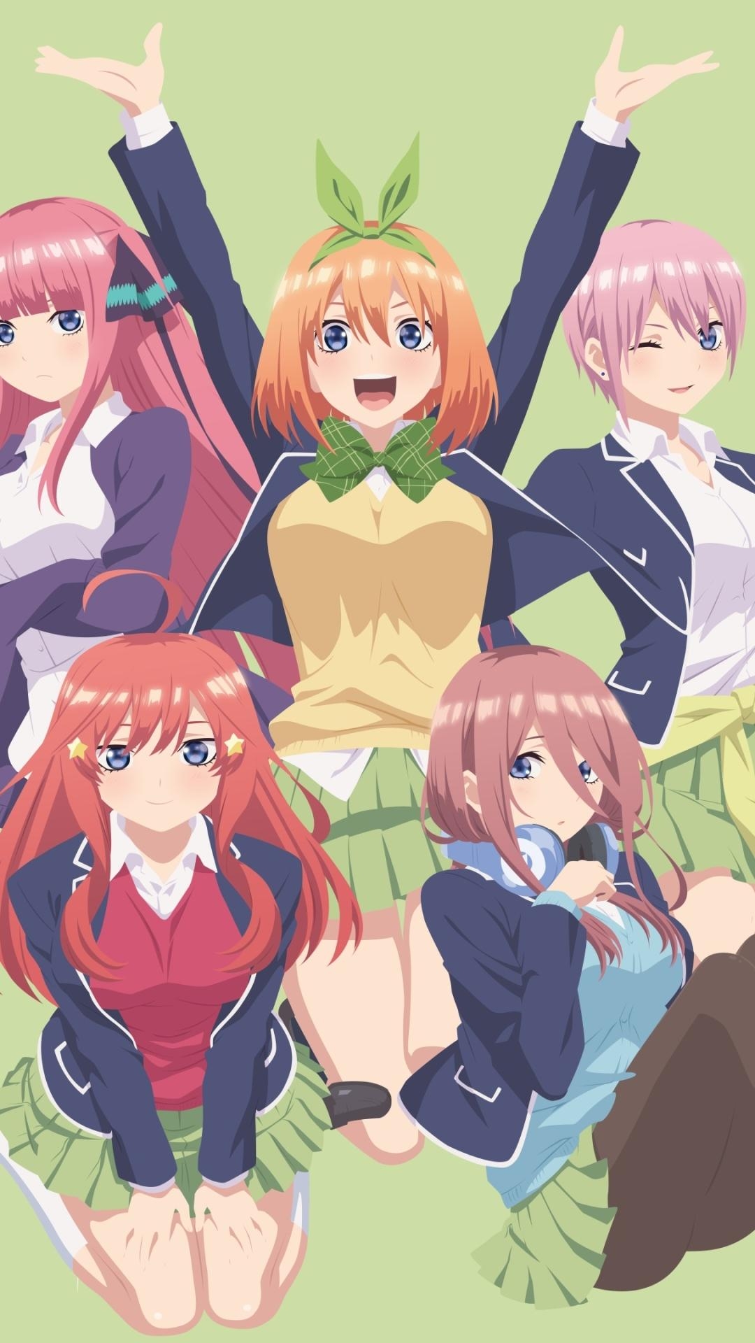 1080x1920 Anime The Quintessential Quintuplets () Wallpaper, Phone