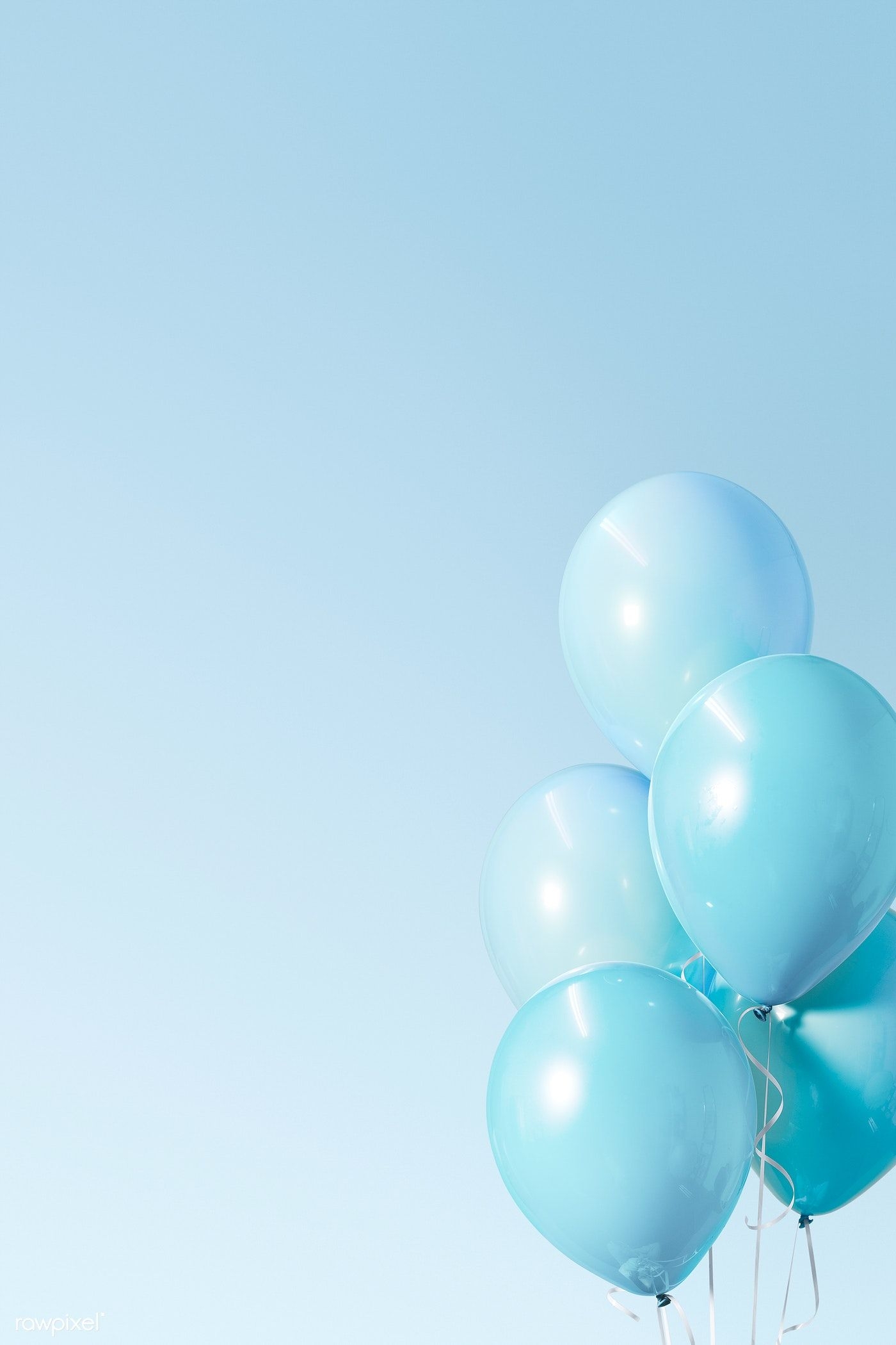 1400x2100 Download premium illustration of Pastel blue balloons banner mockup 1224772. วอลเปเปอร์, พื้นหลัง, การถ่ายภาพ, Phone