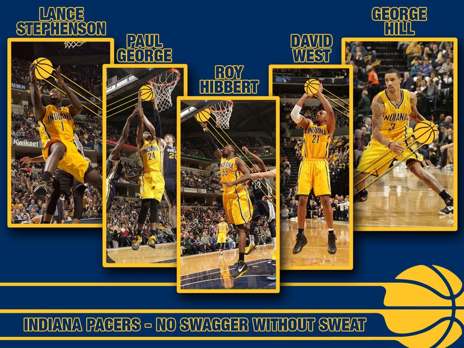 1600x1200 Indiana Pacers 2013 Starters 1600×1200 Wallpaper. Basketball, Desktop